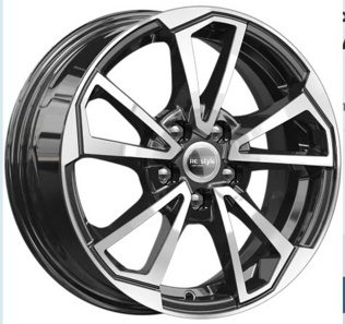 Колесный диск КиК КС1005 (ZV_Rapid) 6.0x15 5/100 ET38 d57.1 алмаз чёрный (78934) с/ф