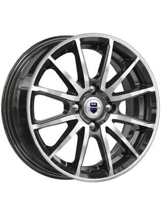 Колесный диск КиК Квант (КС960) 5.5x14 4/100 ET40 d54.1 алмаз чёрный (76884)