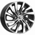 Колесный диск КиК КС882 (Kia Rio 2) 6.0x15 4/100 ET46 d54.1 алмаз чёрный (74641) - картинка 1