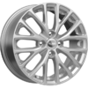 Колесный диск КиК КС782 (KIA Rio II) 6.0x15 4/100 ET46 d54.1 сильвер (74357)