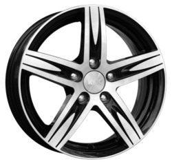 Колесный диск КиК Андорра 6.5x16 5/114.3 ЕТ40 D66.1 алмаз черный (4921)
